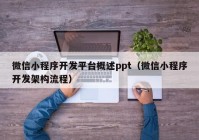 微信小程序開(kāi)發(fā)平臺概述ppt（微信小程序開(kāi)發(fā)架構流程）