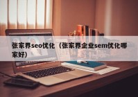 張家界seo優(yōu)化（張家界企業(yè)sem優(yōu)化哪家好）