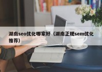 湖南seo優(yōu)化哪家好（湖南正規sem優(yōu)化推薦）