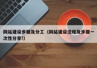 網(wǎng)站建設步驟及分工（網(wǎng)站建設流程及步驟一次性分享!）