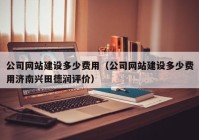 公司網(wǎng)站建設多少費用（公司網(wǎng)站建設多少費用濟南興田德潤評價(jià)）