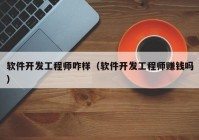 軟件開(kāi)發(fā)工程師咋樣（軟件開(kāi)發(fā)工程師賺錢(qián)嗎）