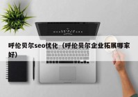 呼倫貝爾seo優(yōu)化（呼倫貝爾企業(yè)拓展哪家好）